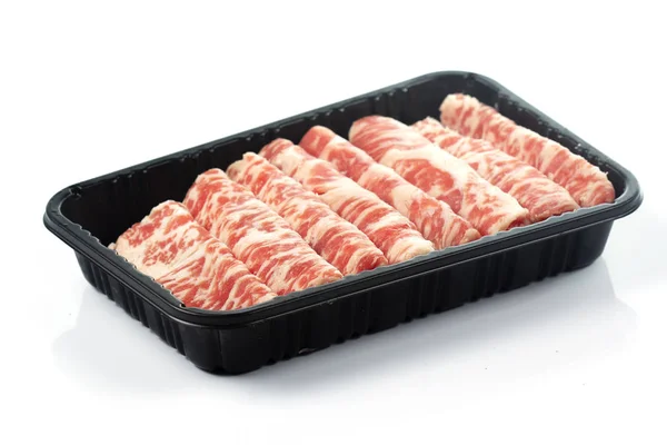 Slice of Wagyu beef Stock Photo