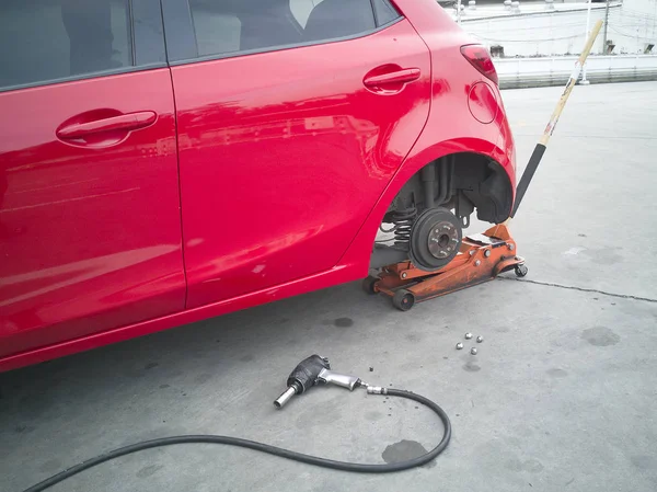 Auto remschijf zonder wielen — Stockfoto