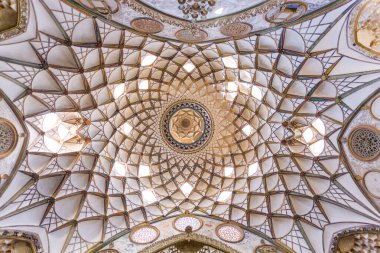 İran, Kashan 'daki Boroujerdi tarihi evinin içi