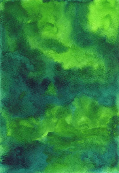 Deep zielony abstrakcyjny akwarela tło — Zdjęcie stockowe