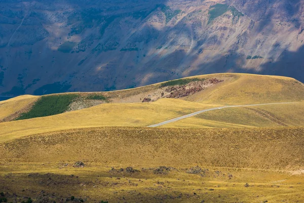 Väg Kratern Nemrut Vulkan Bitlis Provinsen Östra Turkiet Gyllene Fält — Stockfoto