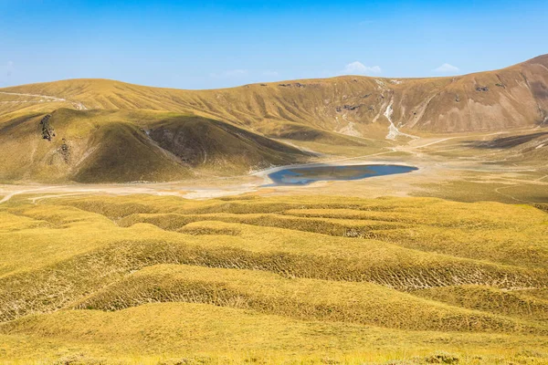 Panoramautsikt Över Säsongssjön Nemrut Vulkan Bitlis Provinsen Östra Turkiet Fantastiskt — Stockfoto