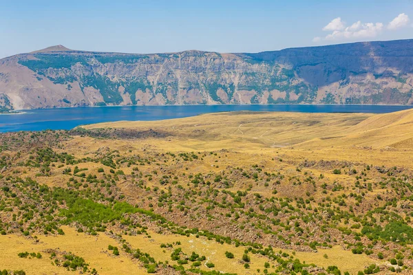 Panoramautsikt Över Sjön Nemrut Krater Bitlis Provinsen Östra Turkiet Vacker — Stockfoto