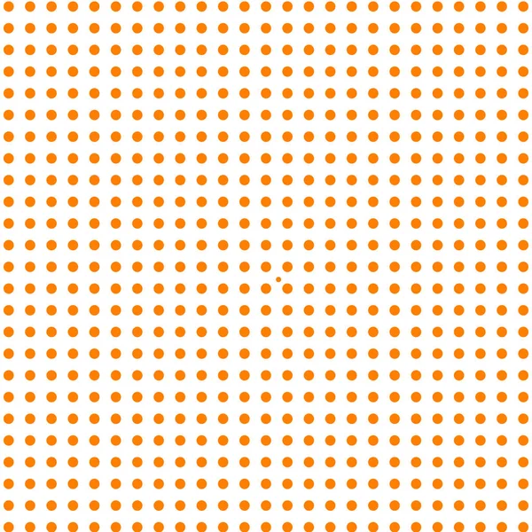白い背景にオレンジ色の水玉 — ストックベクタ
