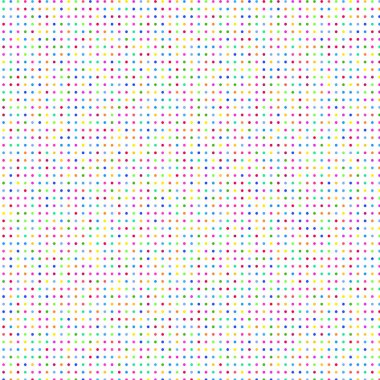 Beyaz arkaplanda çok renkli noktalar   