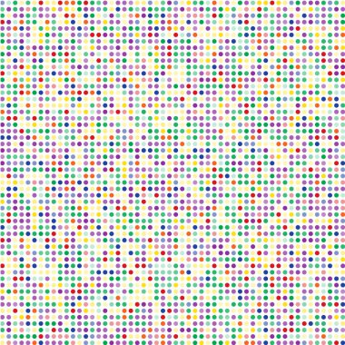 Beyaz arkaplanda çok renkli noktalar   