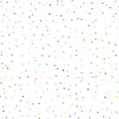 Beyaz arka planda çok renkli konfeti