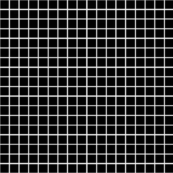 Мозаика Черными Квадратами Белом Фоне — стоковый вектор