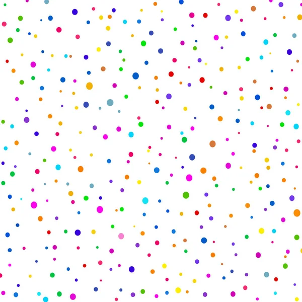 Confetti Multicolori Fondo Bianco — Vettoriale Stock