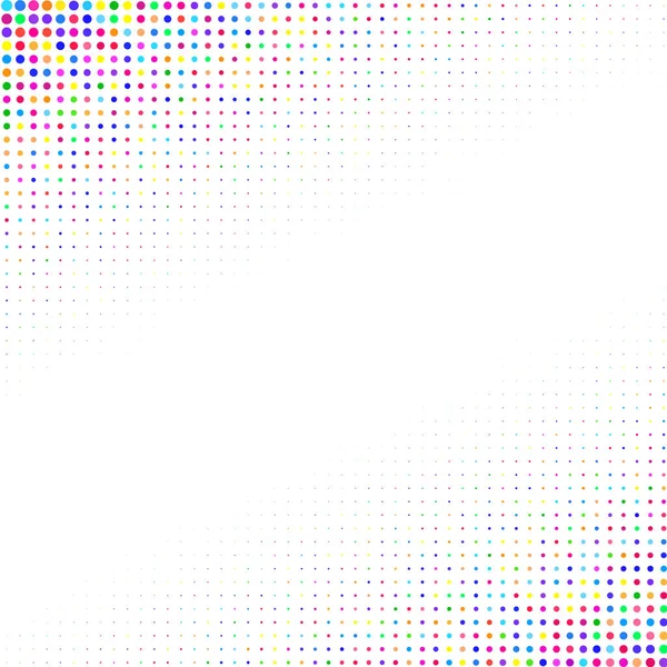 Lunares Multicolores Sobre Fondo Blanco — Vector de stock