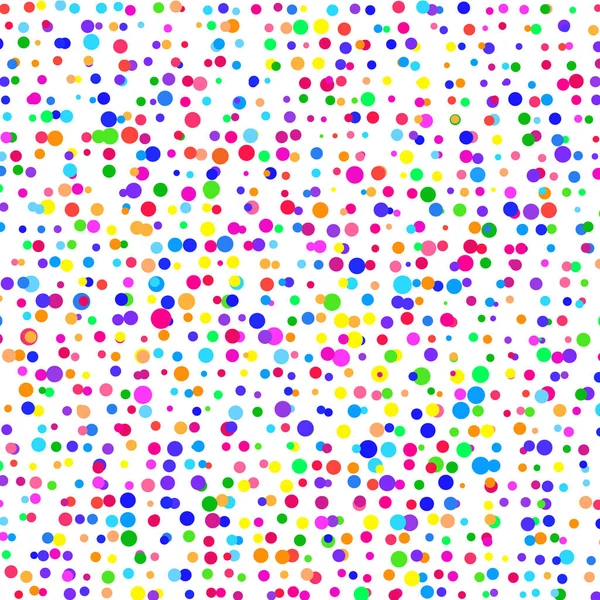 白い背景に多色の点 — ストックベクタ