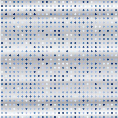 Blue dots on grey background              