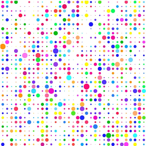 白色背景上的彩色圆点 — 图库矢量图片