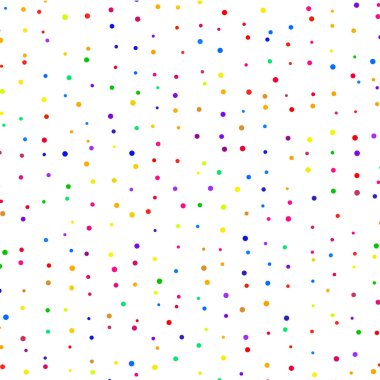 Beyaz arka planda çok renkli konfeti