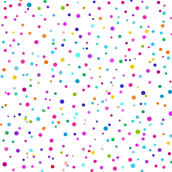 Multicolored Confetti White Background — Stock Vector