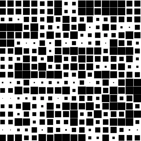 Beyaz Arkaplanlı Siyah Kareli Mozaik — Stok Vektör