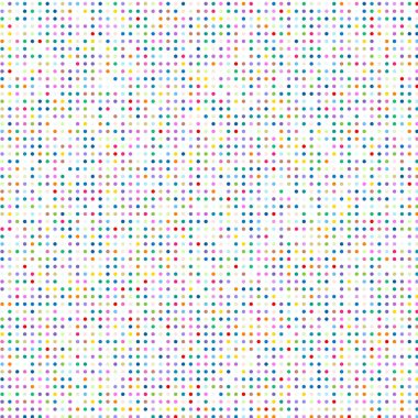 Beyaz arkaplanda çok renkli noktalar   