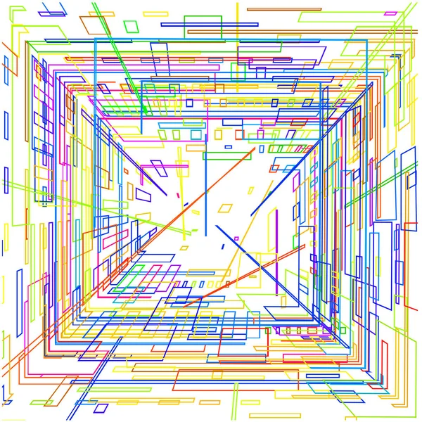 Renkli Geometrik Şekillerin Arka Planı — Stok Vektör