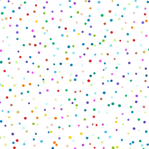 Beyaz arkaplanda çok renkli polka noktaları