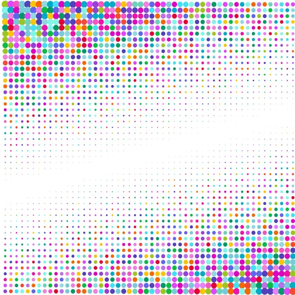 Pois Multicolores Sur Fond Blanc — Image vectorielle