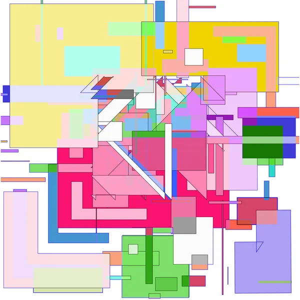 Arka Plan Ile Renkli Geometrik Şekiller — Stok Vektör