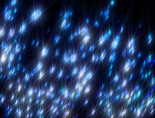 Świecące Gwiazdy Ciemnym Tle — Zdjęcie stockowe