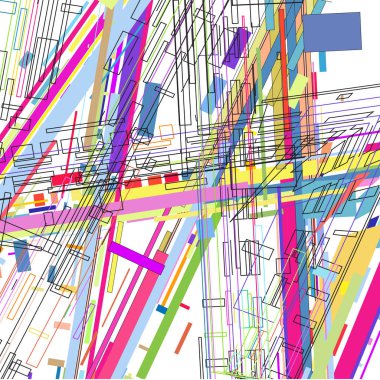 arka plan ile renkli geometrik şekiller   