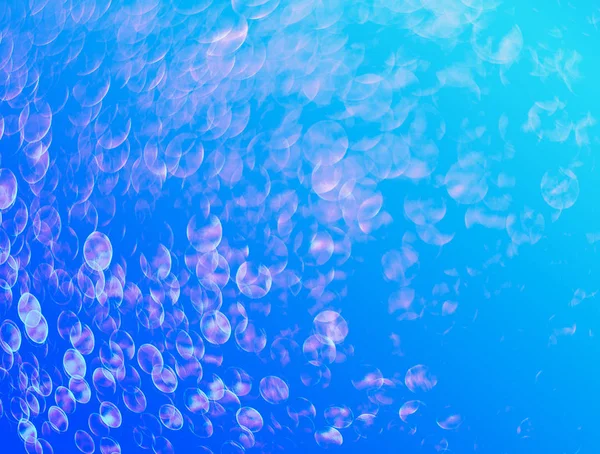 Glanzende Druppels Water Turquoise Achtergrond — Stockfoto