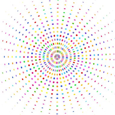 Çok renkli ışınlar ile çember