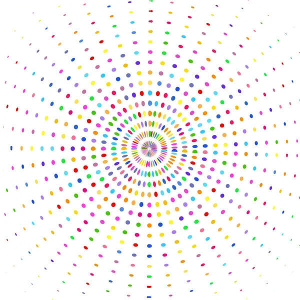 Cirkel Met Veelkleurige Stralen — Stockvector