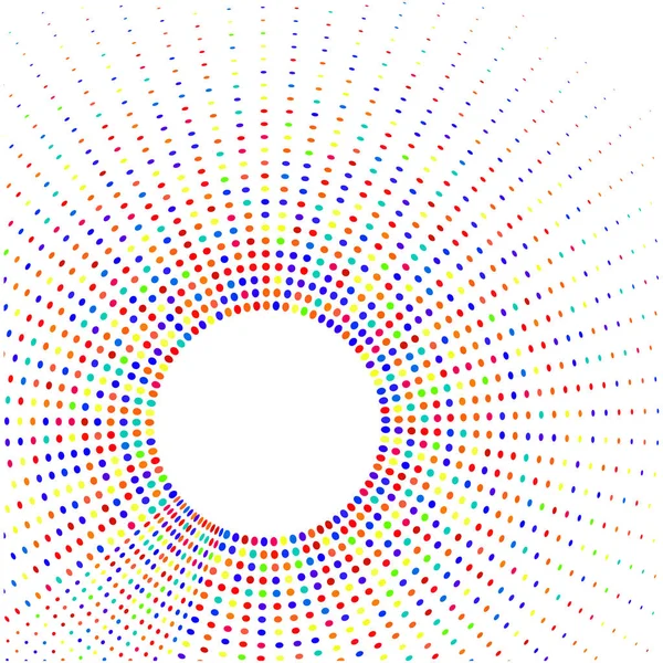 Kruh Pestrobarevnými Paprsky — Stockový vektor
