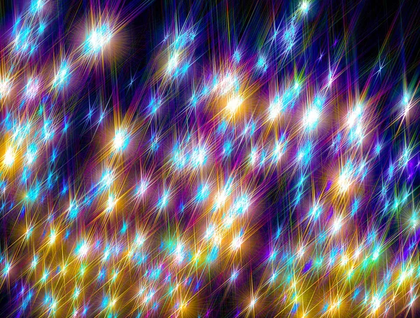 Karanlık Arka Planda Parlayan Yıldızlar — Stok fotoğraf
