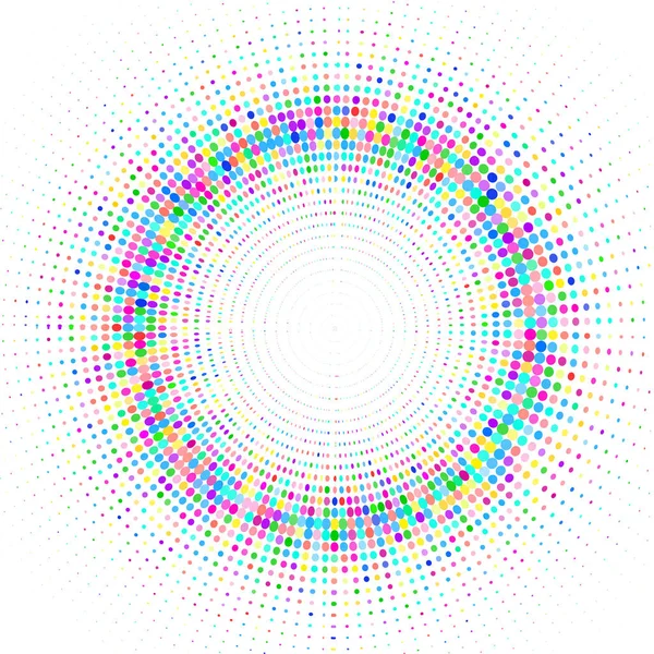 Cercle Avec Rayons Multicolores — Image vectorielle