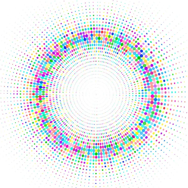 Ircle Con Rayos Multicolores — Vector de stock