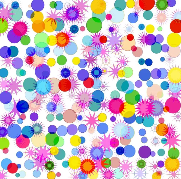 Colorful Confetti White Background Festive Greetings — Stock Vector