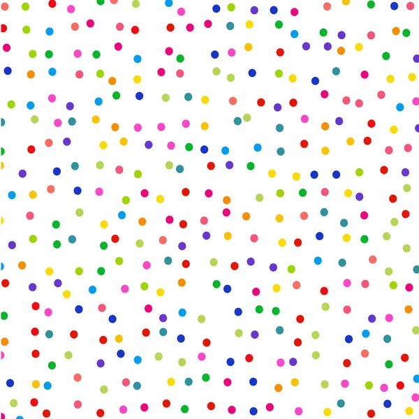 Confettis Colorés Sur Fond Blanc — Image vectorielle