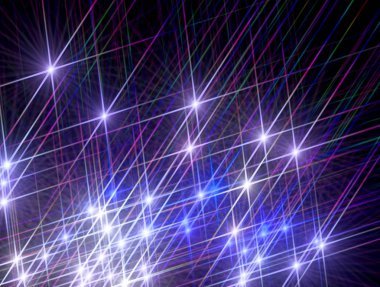 Karanlık arka planda parlayan yıldızlar