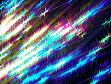 Karanlık arka planda parlayan yıldızlar