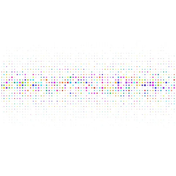 Beyaz Arkaplanda Çok Renkli Noktalar Bulunan Mozaik — Stok Vektör