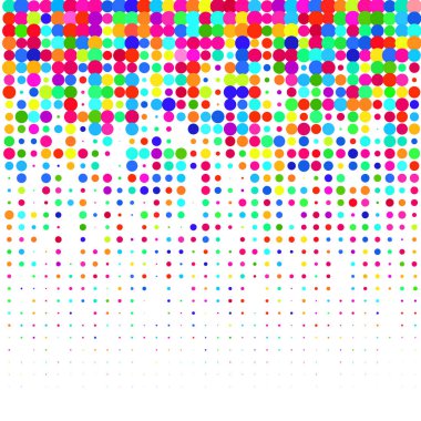 Beyaz arka planda renkli konfeti      