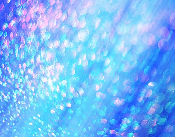 Modré Pozadí Zářivými Kapkami Vody — Stock fotografie