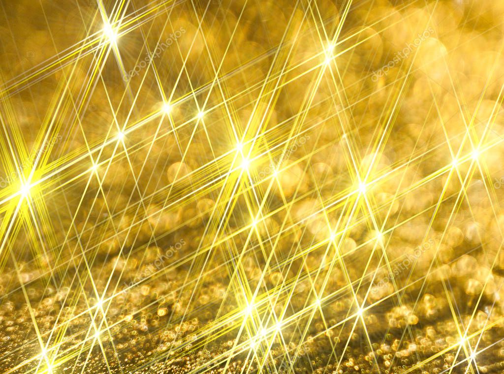 Golden background with a stars