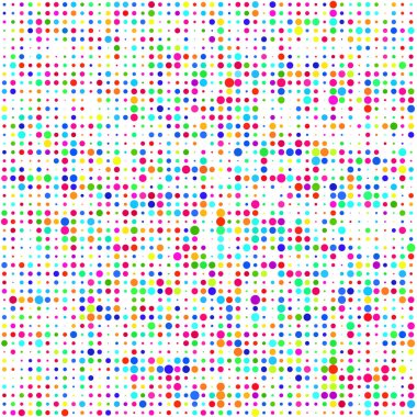 Beyaz arkaplanda çok renkli çemberler  