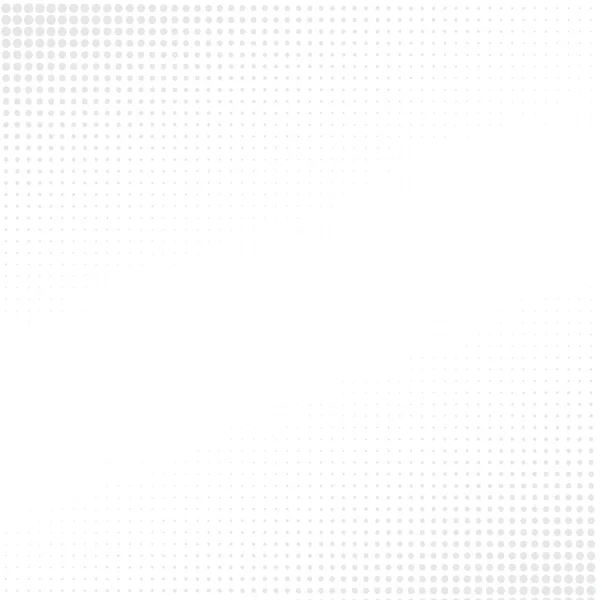 白の灰色の点の背景 — ストックベクタ