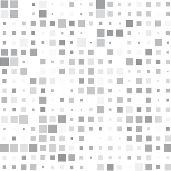 Mosaik Med Grå Rutor Vit Bakgrund — Stock vektor