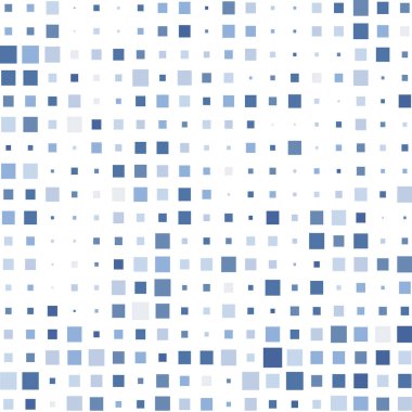 Beyaz arkaplanlı mavi kareli mozaik