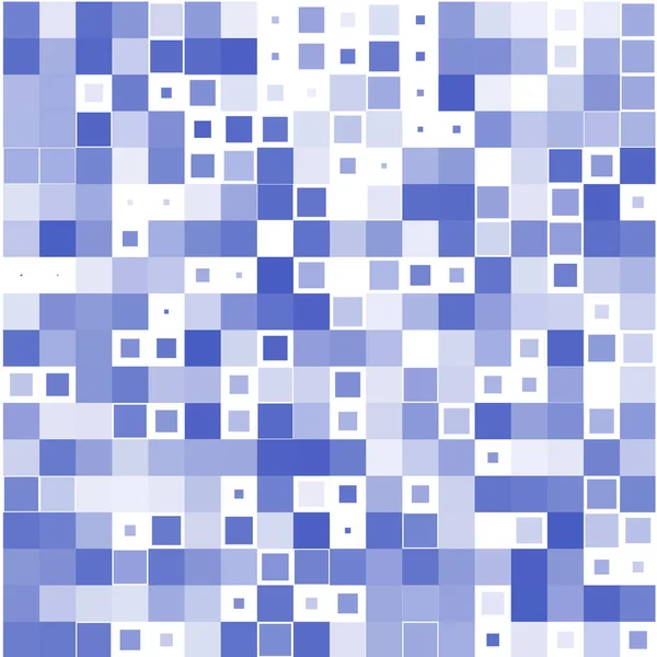 白色背景上有蓝色方块的马赛克 — 图库矢量图片