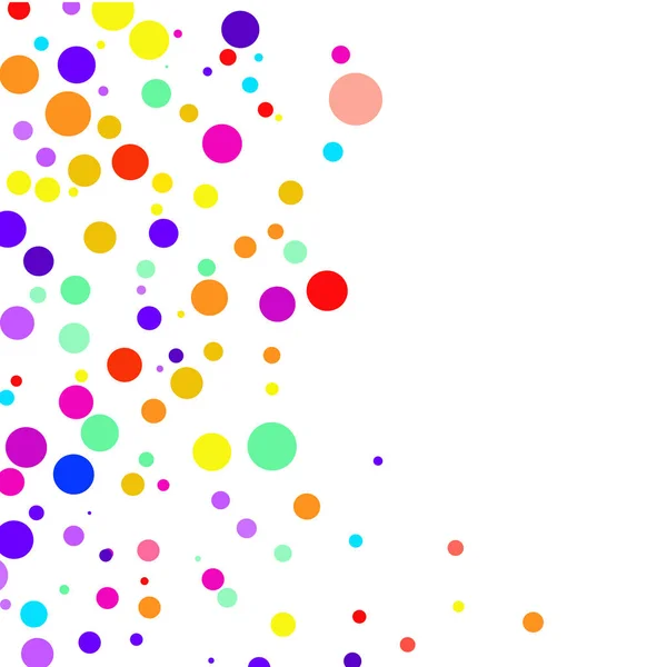 Pois Multicolores Sur Fond Blanc — Image vectorielle