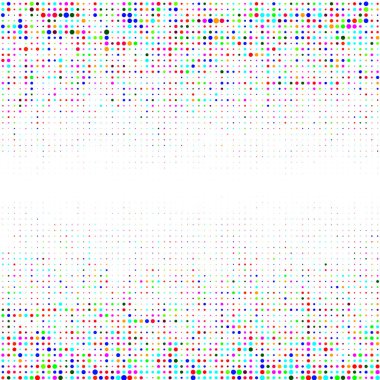 Renkli noktalı beyaz arkaplan  