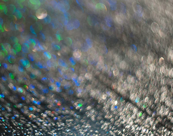 Glitzern Von Wassertropfen Auf Schwarzem Hintergrund — Stockfoto